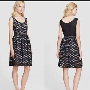 Carven Dress with Lattice Overlay